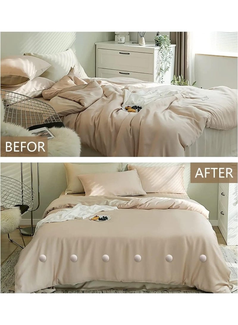 Duvet Clips for Bedding 12 Sets – Double-Sided Plastic Clips to Stop Duvet from Moving, Secure Pillows and Curtains, Easy to Install, Durable and Compact for Home Use - Image 2